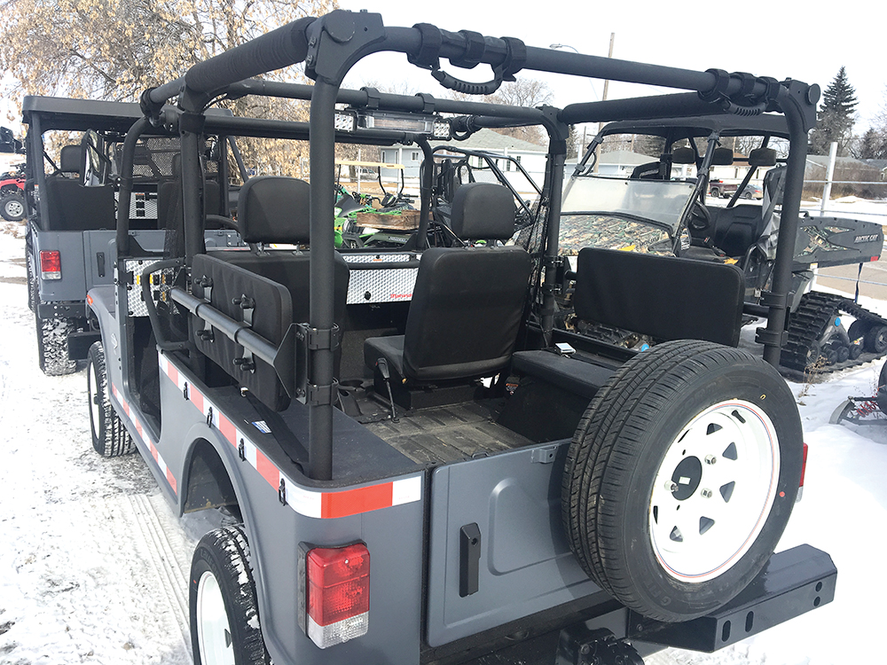 Mahindra Roxors are modified for use underground in Saskatchewan mines at Universe Satellite Sales in Rocanville.