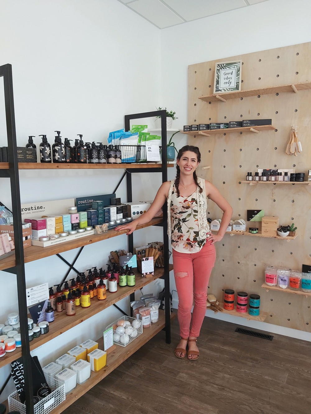 Elizabeth Fouillard at her business Essentials Wellness Spa.