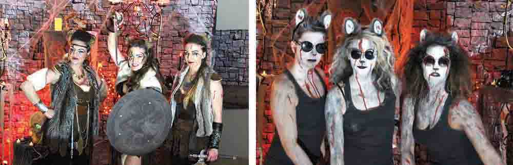 Some of the wild costumes at the Esterhazy Monster Bash in past years.