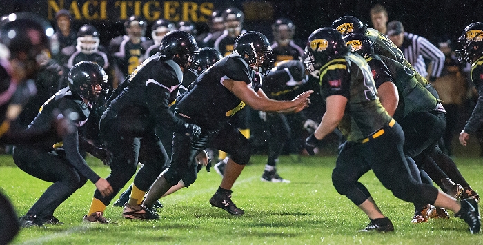 Kim Poole took this great photo as the Moosomin Generals played their home opener against the Neepawa Tigers Sept. 15