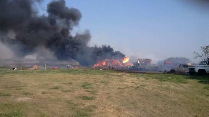 A series of grass fires started along the CP main line between Moosomin and Fleming Wednesday due to sparks from a passing train. Burning bans are now in effect in several local RMs due to dry conditions.