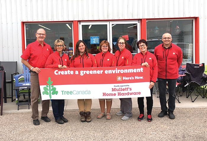 Mulletts Home Hardware is looking for volunteers to help plant trees at SEICC in Moosomin.