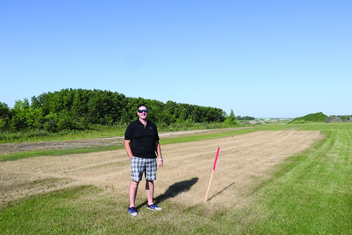 Councillor Murray Gray at the site of Moosomin’s new community garden which will open in 2021. People will be able to rent a garden space for a nominal fee if they don’t have a garden of their own. Anyone interested is asked to contact Murray Gray or the town office, as they are trying to gauge interest.