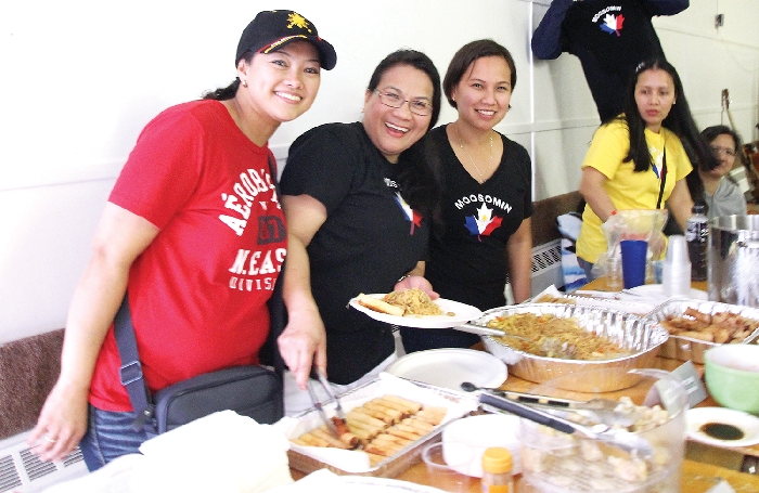 The Filipino community serving up lunch at last year's multicultural celebration in Moosomin
