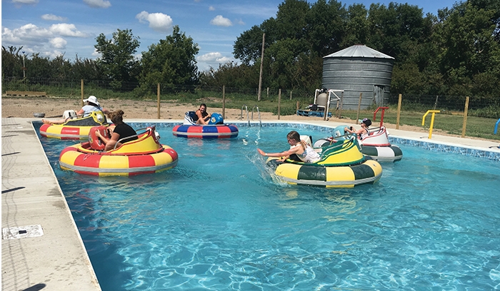 The blaster bumper boats.