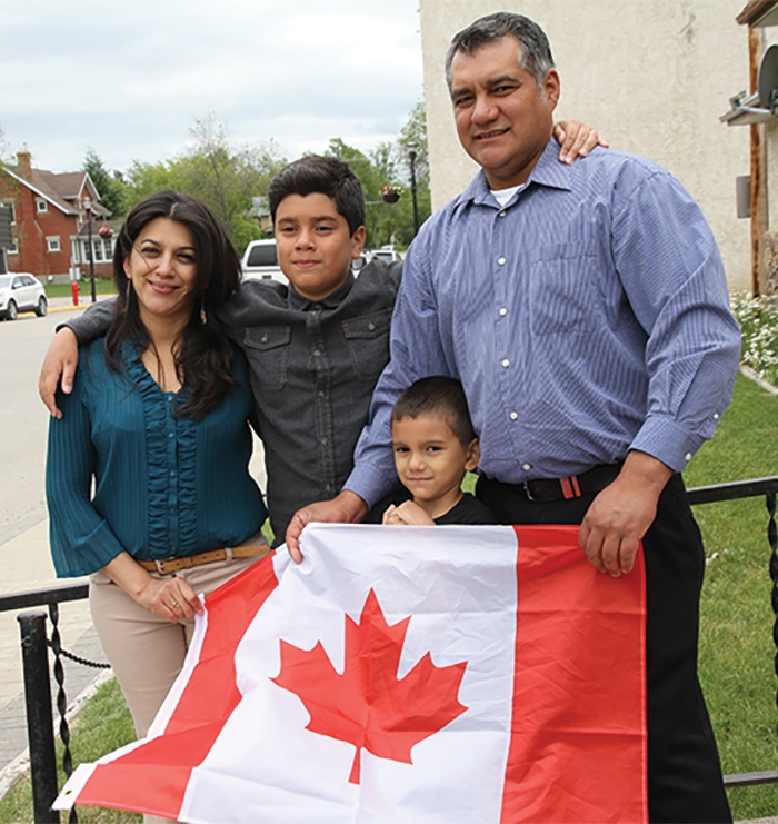 Moosomin’s Santos family the day they were allowed to remain in Canada.