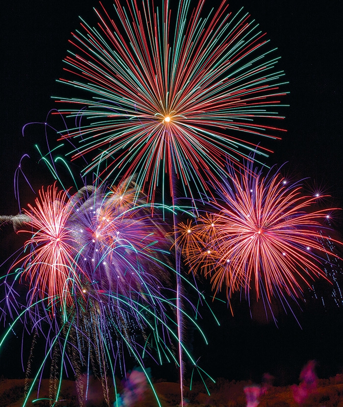 Kim Poole took this amazing photo of a previous fireworks competition at Moosomin Regional Park.