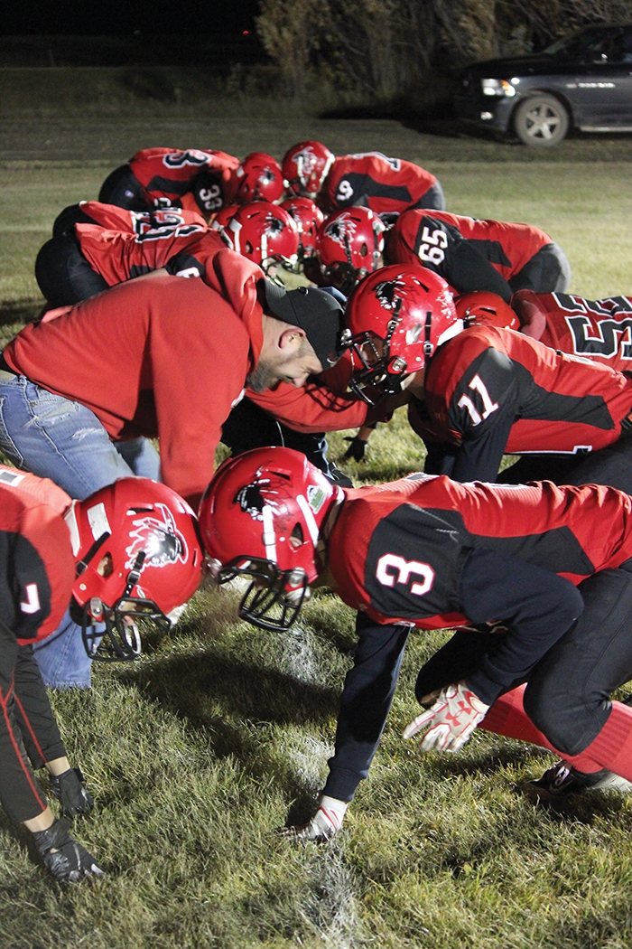 The Esterhazy Warriors during a football practice.