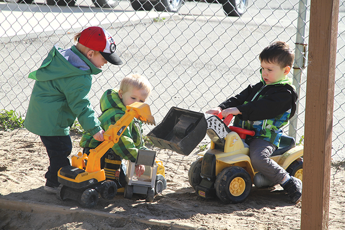 Children playing outside at Play Fair Daycare in Moosomin. Day cares are taxed inconsistently across the province of Saskatchewan.