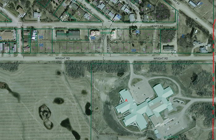 The town of Moosomin owns five lots immediately south of Kin Place, facing Wright Road. On Wednesday, council members discussed swapping two lots along Wright Road for property along Gordon Street, to allow a 12-unit condo development to proceed. The lot on Gordon Street had been rezoned to allow the condo development, but the town has concerns about sewer capacity on the west side of town.