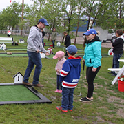 The grand opening for Kim Setrum’s mini golf course in Moosomin was held on Sunday, June 16, 2019. The new mini golf course is located at Bradley Park in Moosomin.