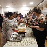 There was a huge crowd for the Moosomin Multicultural celebration held the Saturday of rodeo weekend at the Legion hall. East Indian food, Filipino food, Honduran food, Korean food and Ukrainian food were all served until they were sold out. There was also entertainment, including singing and dancing.