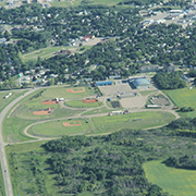 Aerial photos taken on July 29, 2019 of Moosomin, SK and area.
