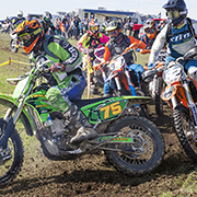 The St. Lazare Outlaw Scramble marked Round 5 of the Manitoba Dirt Riders Manitoba Cup on September 21-22, 2019. There were146 bikes for the Saturday fun race and 156 bikes for the Sunday points race. The track for the race is located in the valley just east of St. Lazare.