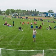 A huge soccer tournament with around 450 kids was held in Moosomin on Saturday, June 9 at Bradley Park.