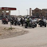 The Rolling Barrage cross-country motorcyle ride rolled into Moosomin Friday, August 16, 2019.