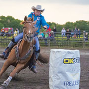 Steer wrestling, barrel racing, bull riding, tie down roping, team roping, bareback, wild pony races, and saddle bronc made up of some of the rodeo action at the Moosomin Rodeo on Friday, July 5 and Saturday, July 6, 2019.