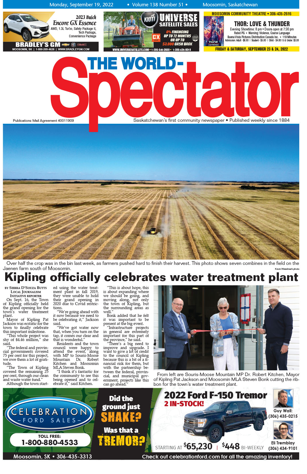Kipling officially celebrates water treatment plant