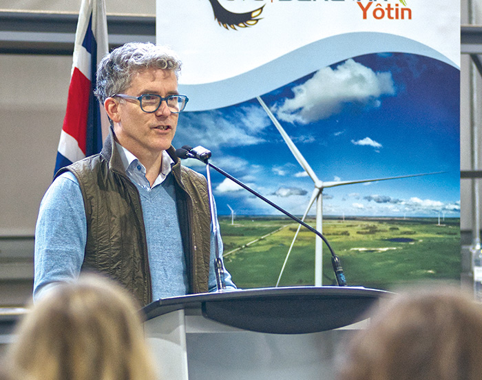 Peter Clibbon, Senior Vice President Development with Renewable Energy Systems.<br />