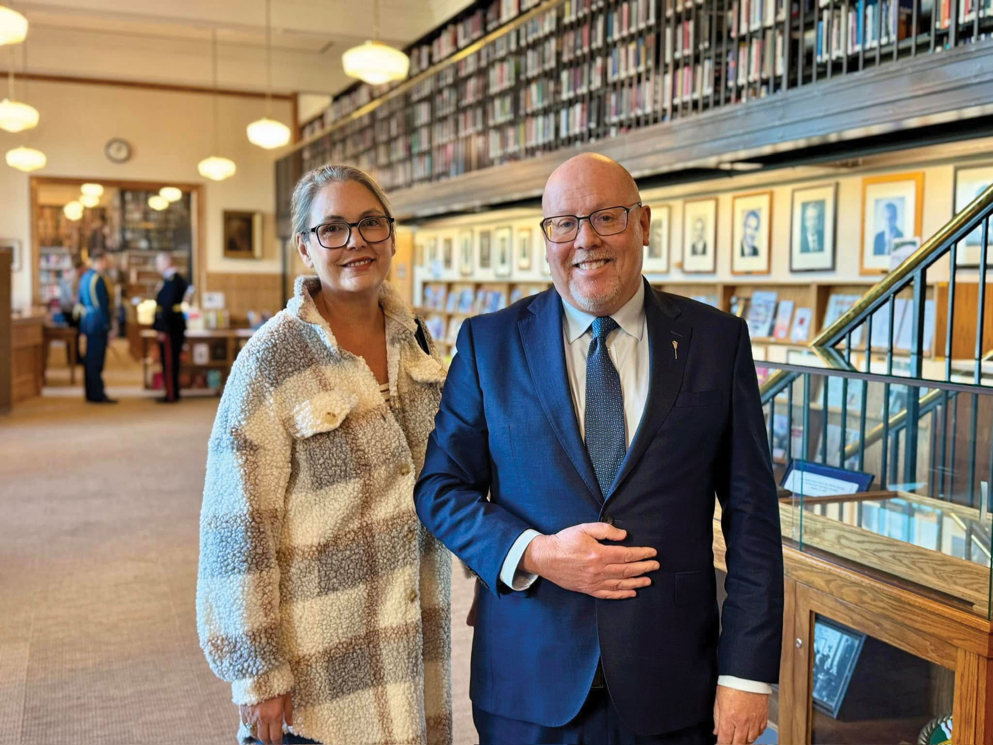 Bonnie McTavish of Moosomin spoke to MLA Kevin Weedmark about the need for compassionate intervention to require people with addictions to get treatment in extreme situations. Wednesday she heard the governments commitment to make that a reality.