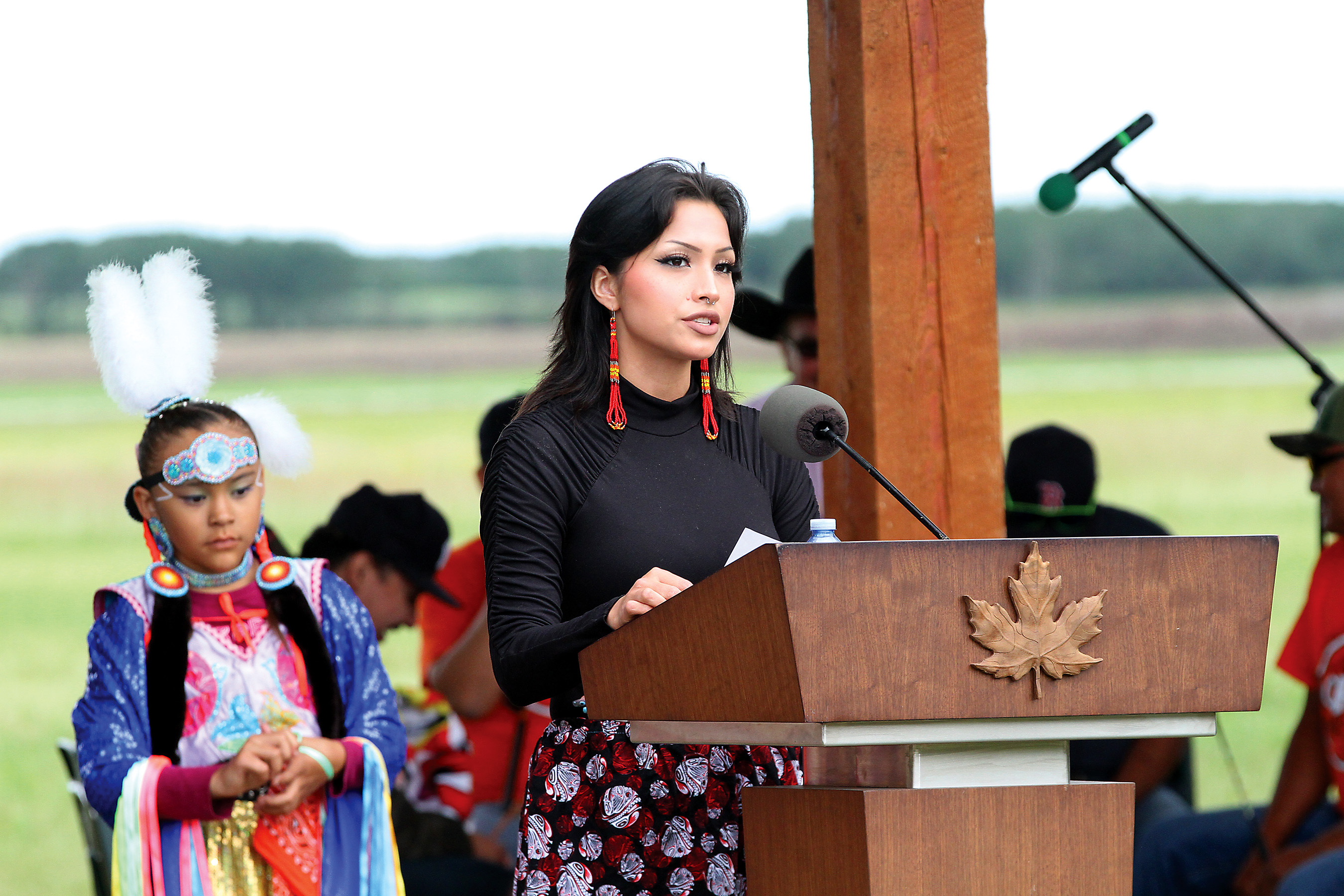 Cowessess Youth Council Chair Mia Buckles.></a><br />
<p class=