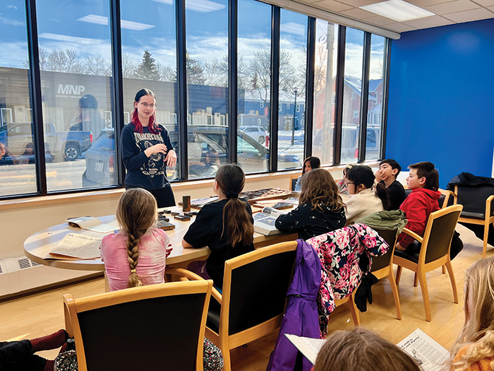 Ella Ferguson talking about being a graphic artist.<br />