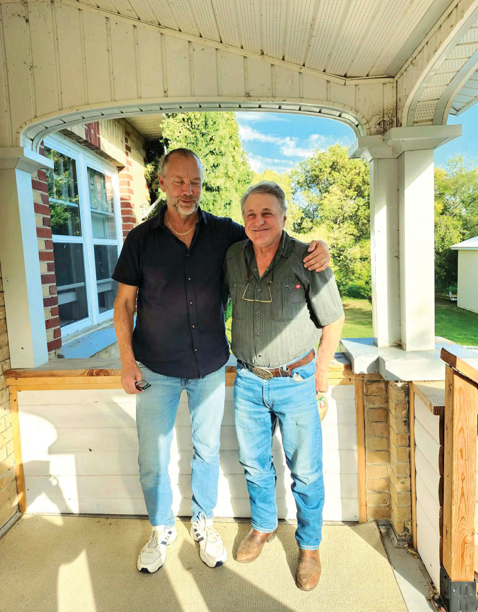 Pictured here are Vagabond reporter Ola Liljedahl, left, and Delvin Szumutku of Stockholm who became fast friends during Ola�s visit to the area in 2025.