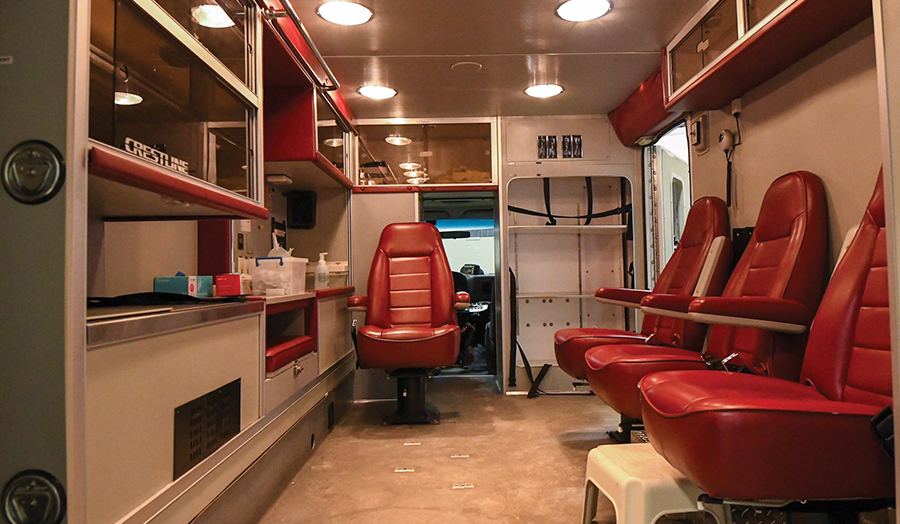 A mobile vaccination unit