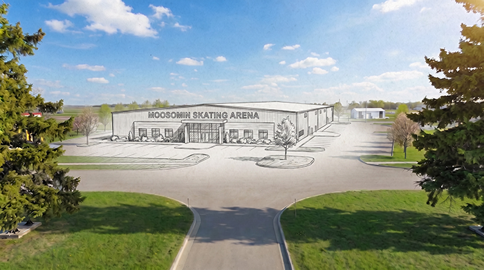 A rendering of the new rink planned for Moosomin