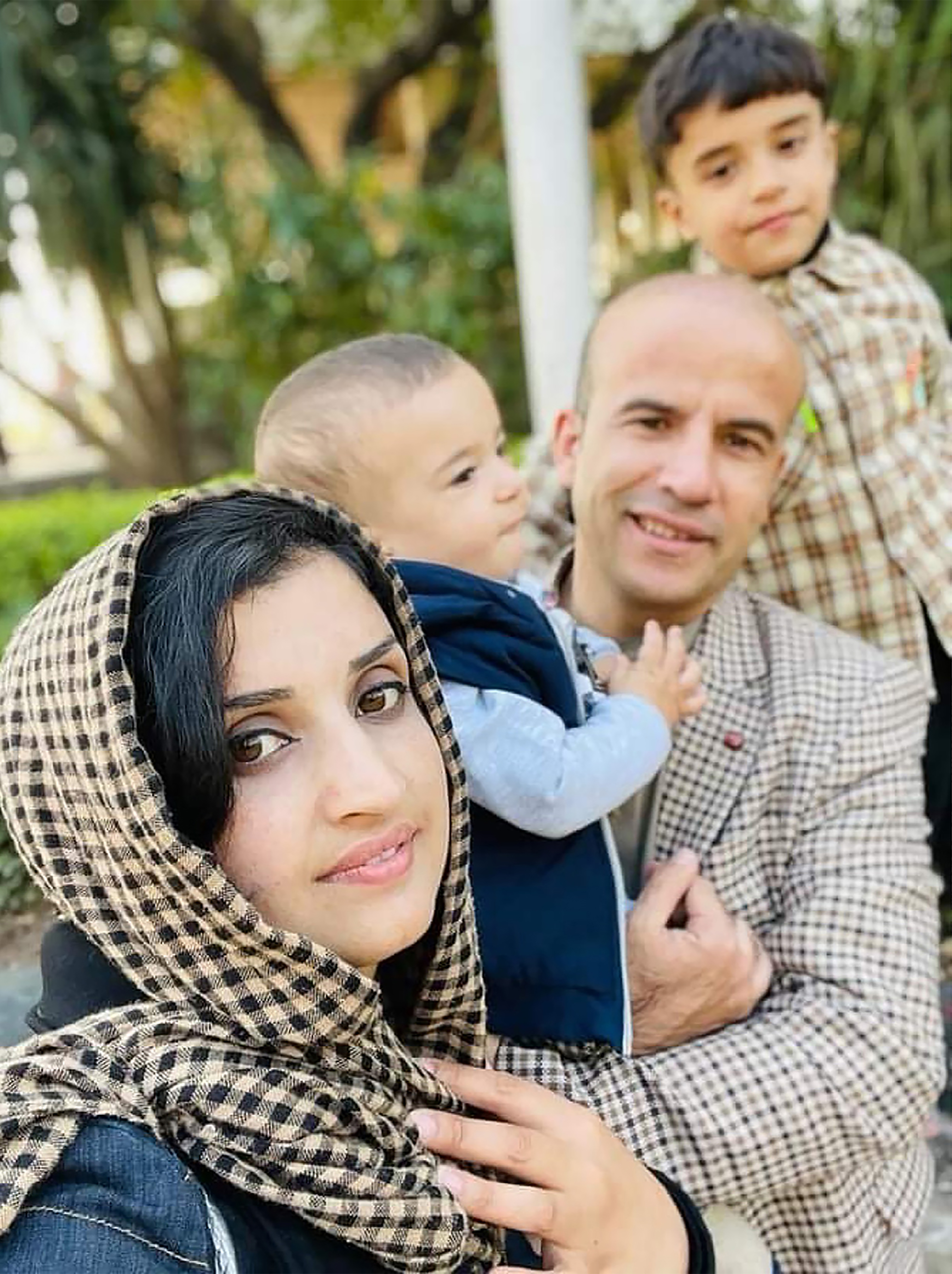 The Sediqi family were safely reunited in Islamabad in September.