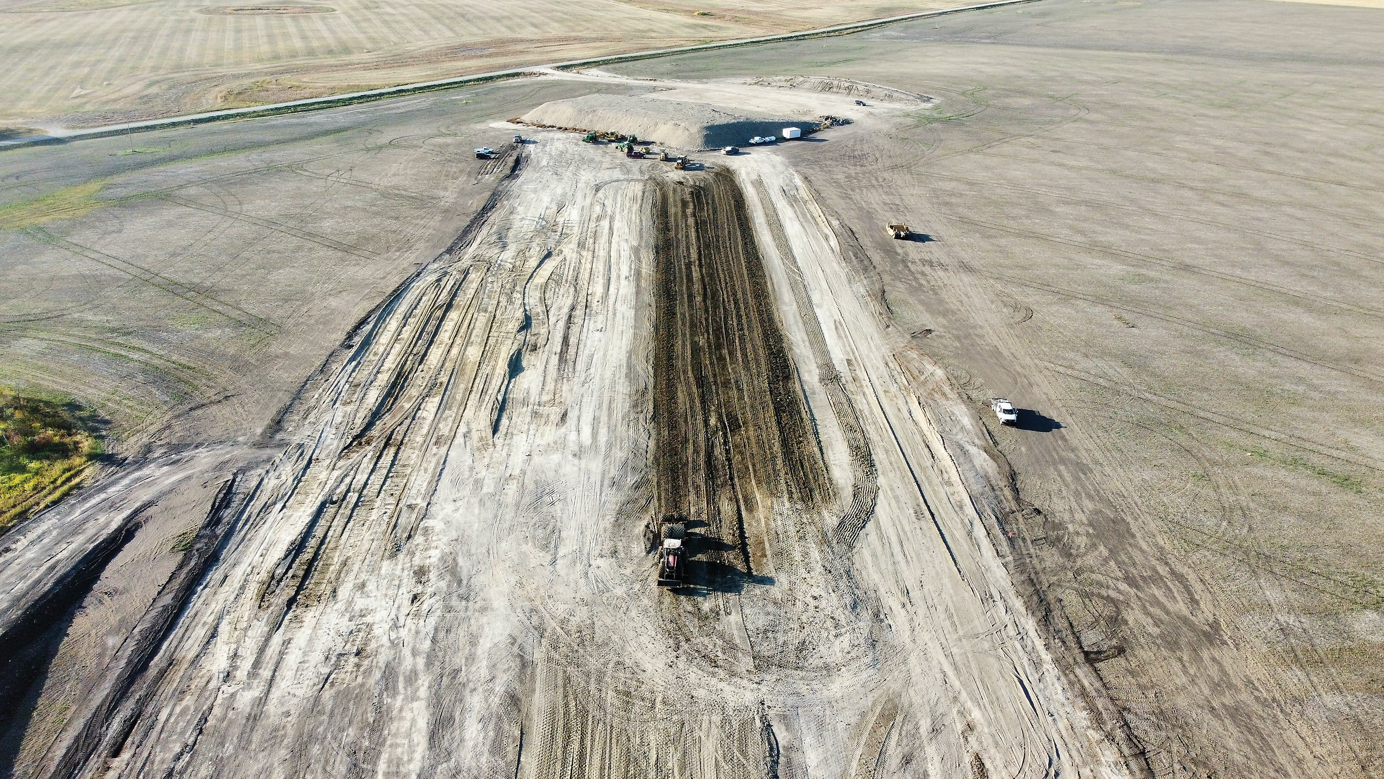 Work on the new runway at Moosomin airport is well underway.