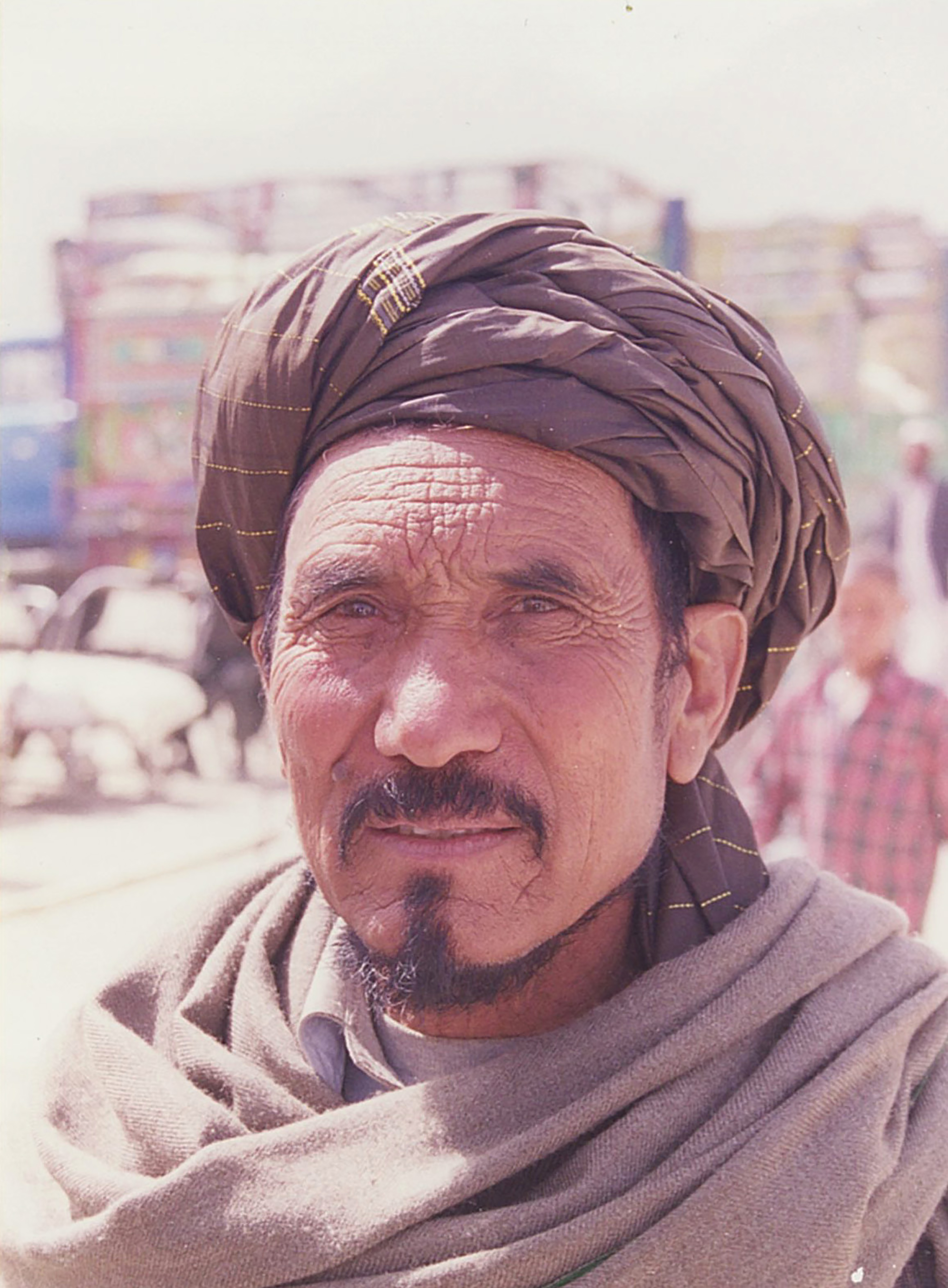 Kevin Weedmark took this photo in Aftghanistan while on a CIDA project. It shows a village leader at a distribution centre where food was being distributed to needy families.