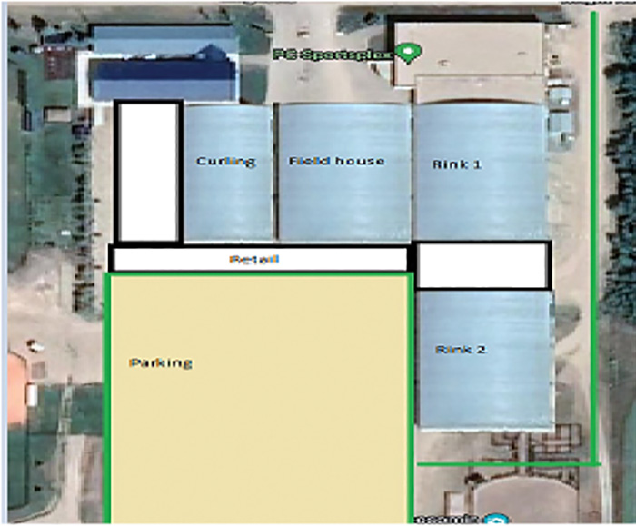 A second potential layout of the proposed Moosomin Multiplex.