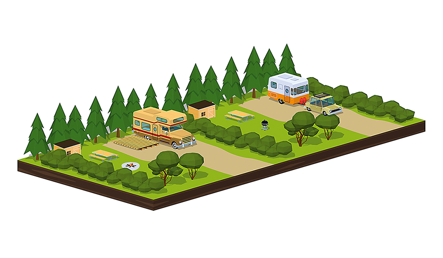 A rendering of the layout of the new sites