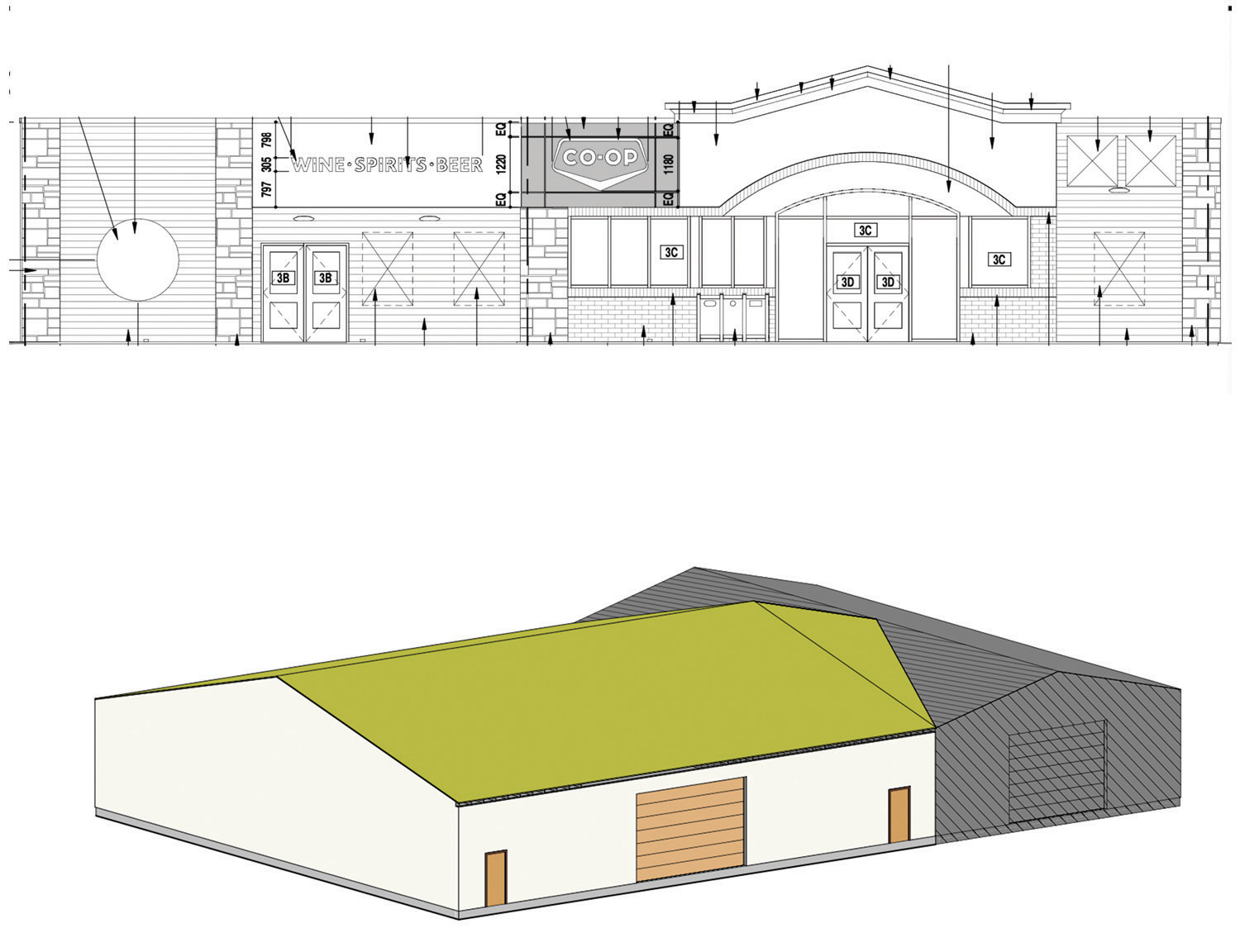 Two projects Borderland Co-op currently has under construction are a new liquor store and additional warehouse space in Moosomin.