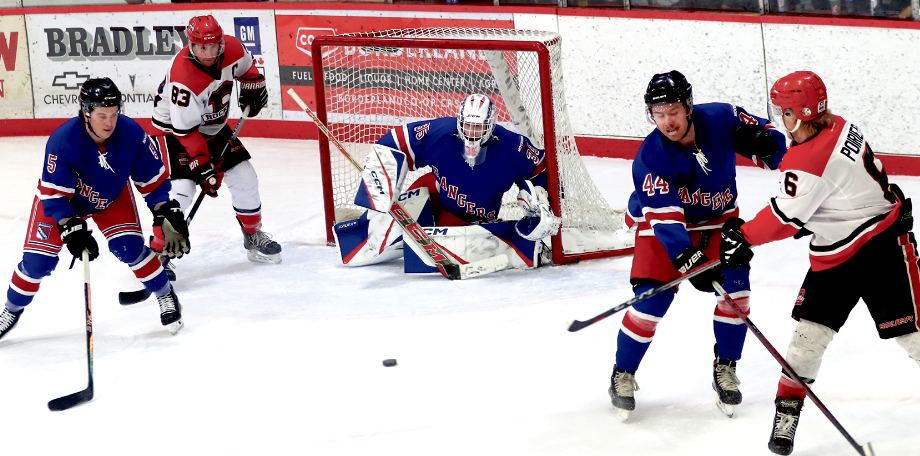 The Rangers in action last season.