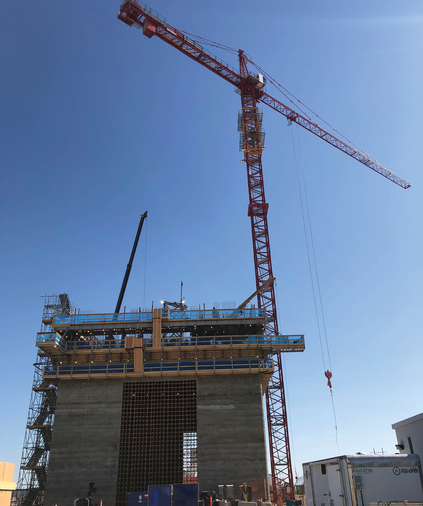 Construction on the south headframe at Mosaic’s K3 mine at Esterhazy.