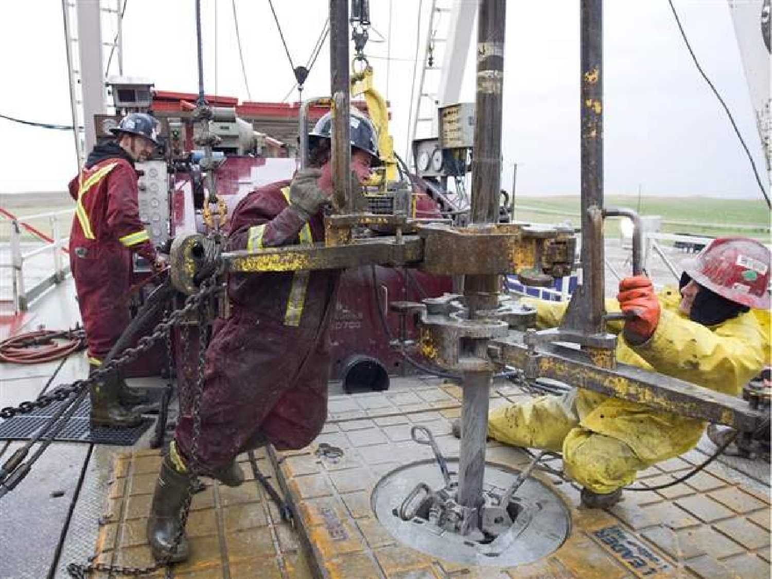 Work on an a drilling rig near Moosomin