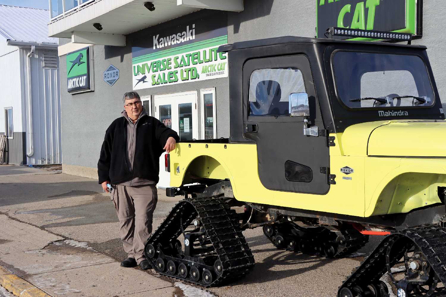 Stan Langley, the owner of Rocanvilles Universe Satellite Sales, which is one of the main dealers for snowmobiles in Southeast Saskatchewan and Southwest Manitoba.