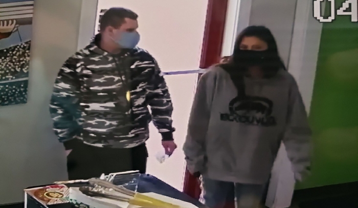 This is the couple that police suspect are passing U.S. counterfeit cash