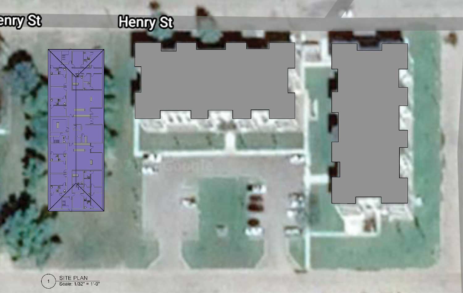 The footprint of the planned long-term care/assisted living facility that will be located on Wright Road in Moosomin.