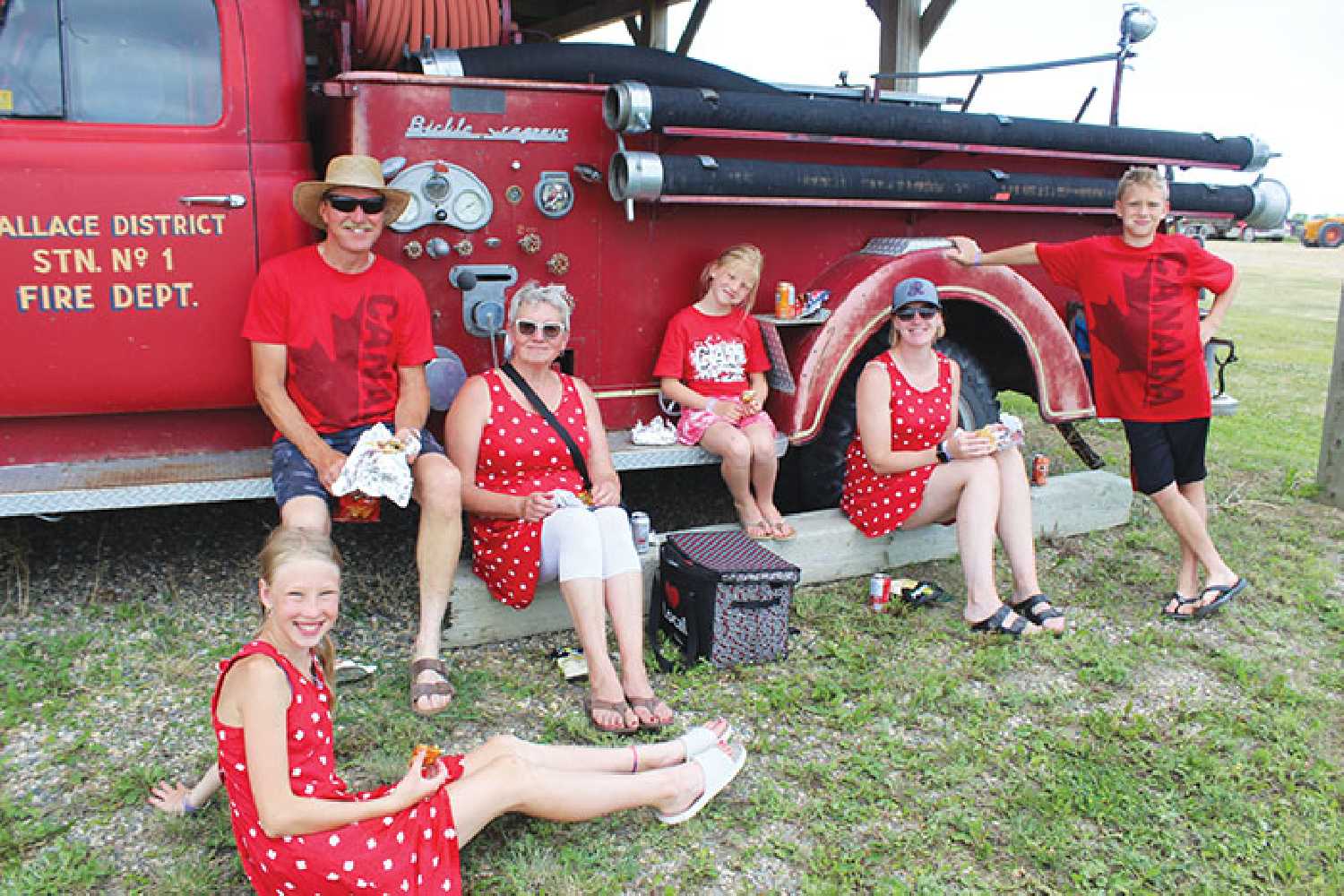 The Kliever family enjoying Canada Day in Elkhorn last year. 