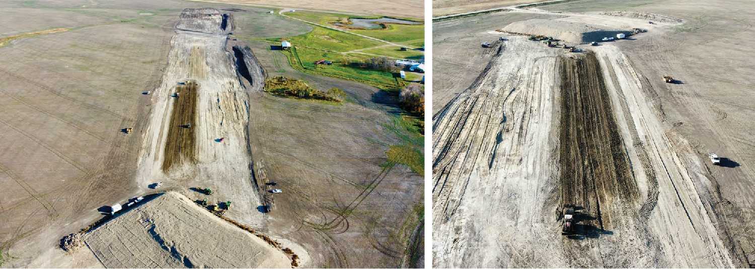 Work on the new runway at Moosomin airport is well underway.