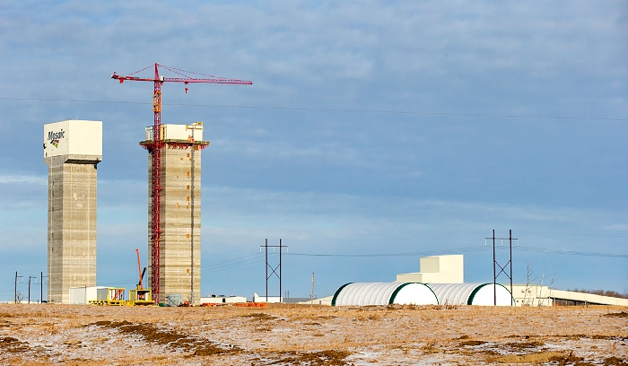 When the south shaft headframe is fully operational in March 2022, it will double the hoisting capacity at K3. Each shaft will have 36,000 tons per day hoisting capacityfor a total of 72,000 tons.