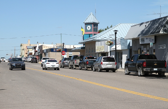 Small businesses on Main Street Moosomin