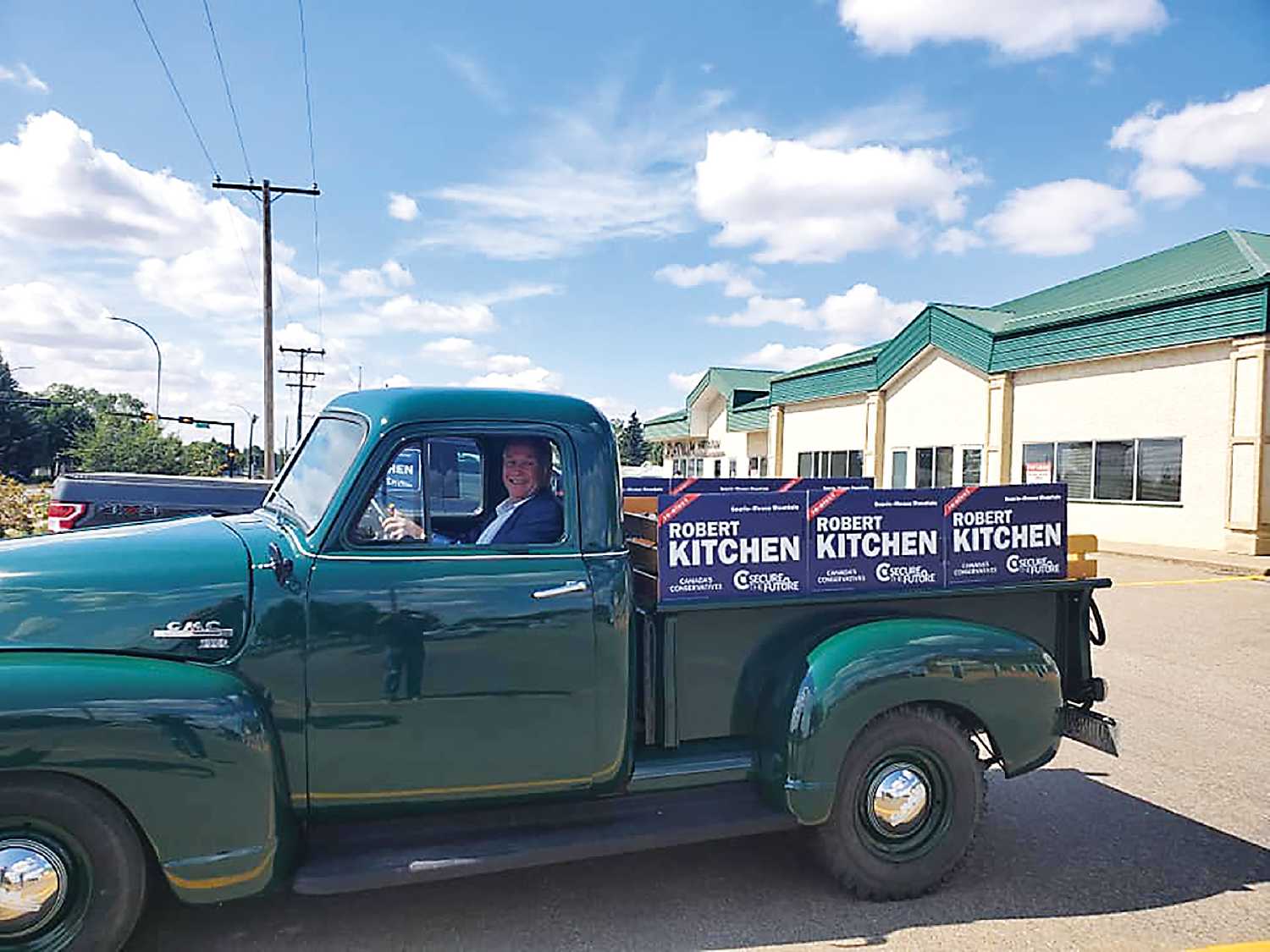 Robert Kitchen out on the campaign trail.