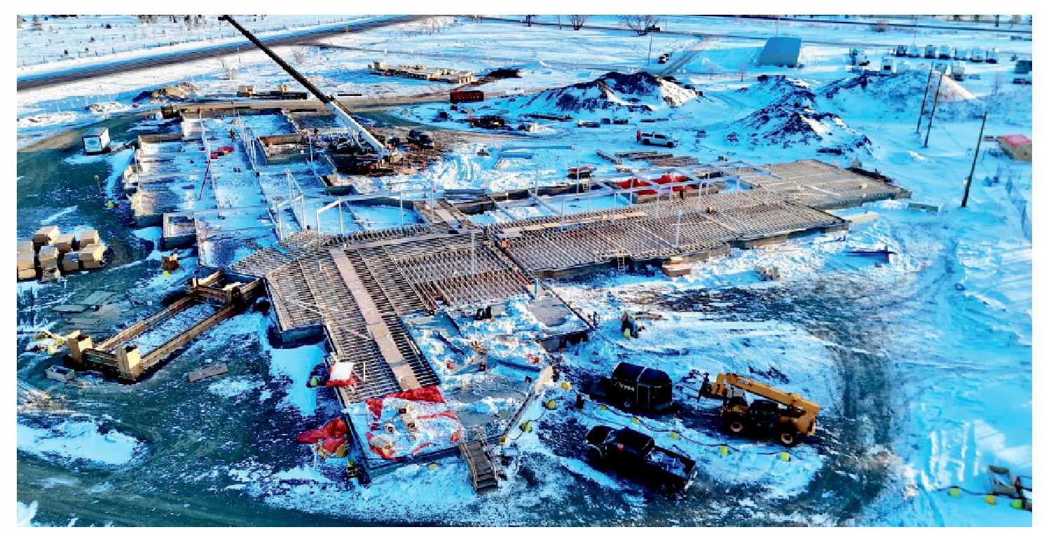 Projects like the Grenfell long-term care facility under construction will see a reduction in the community portion of capital costs from 20 per cent to 10 per cent under the new plan.