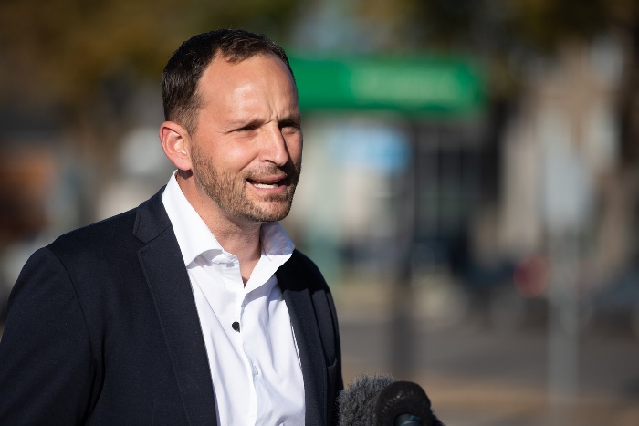 NDP Leader Ryan Meili on Oct. 5.