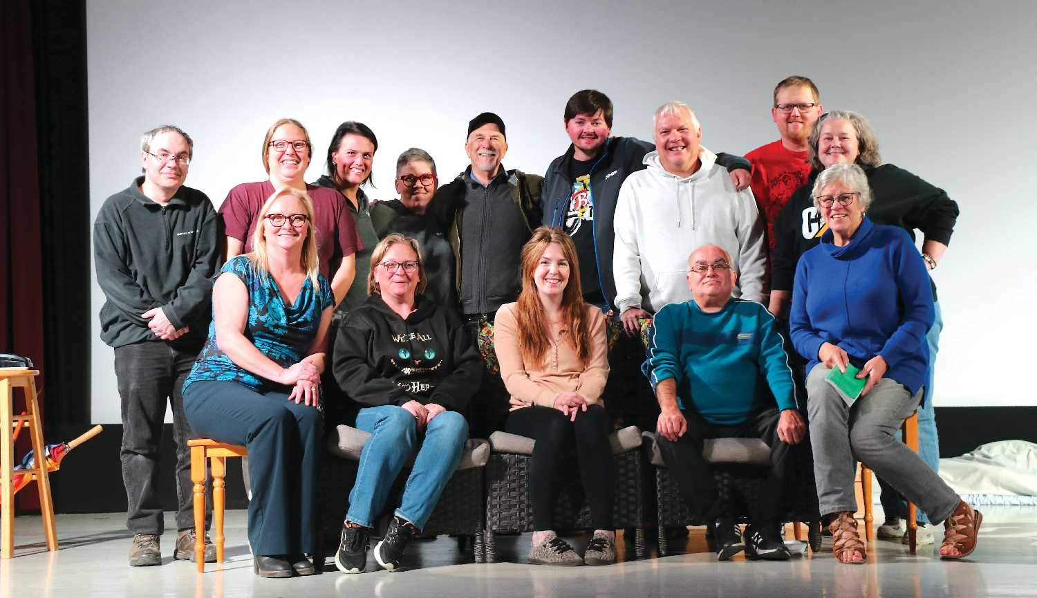 Back row from left: Kyle Callfas, Tracy Russell,Anli Roets, Bobbie Mclaughlin, Phil Hamm, Craig Palmer, Todd Volk, Sean Brooks, Amanda Selby. Front row from left: Sara Crouse, Angie Frape, Jenna Wallin, Randy Mavin and Sheilagh Garrett.