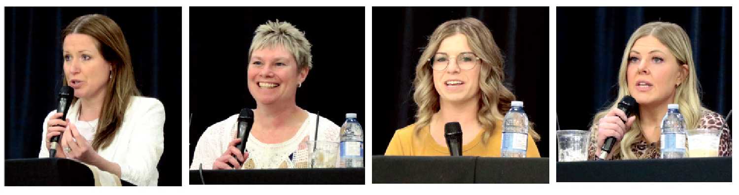 Left to right: Kari Kosior, the owner of Kari�s Kloset. Kari Meyers, the owner of Kari�s Pharmacy. Alyssa Jeannot, the owner of Jeannot�s Electric. Nicole Campbell, the owner of Yorkton Concrete.